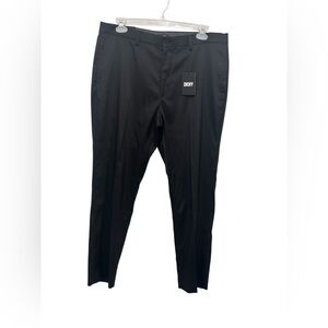 DKNY Men's Black Tailored Dress Pants